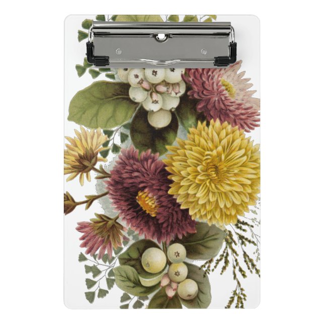 Minicarpeta De Pinza Flor de crisantemo Flor Flor Floral (Anverso)