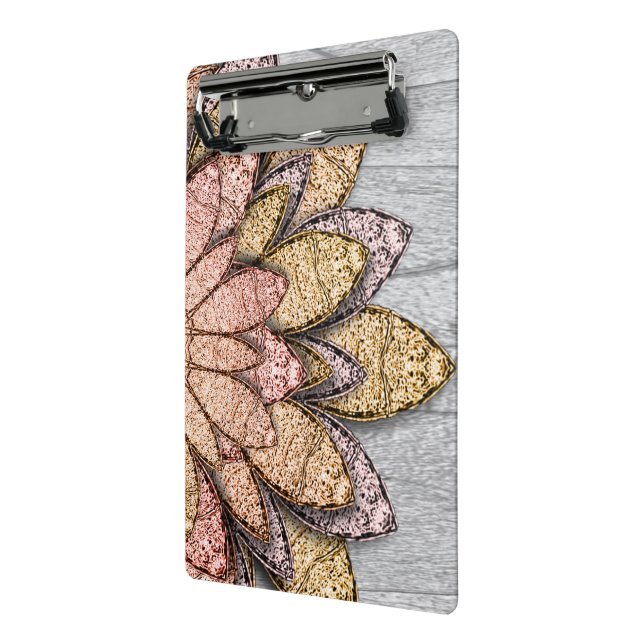 Minicarpeta De Pinza Flores de piedra (Angulado 2)