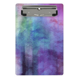 Minicarpeta De Pinza fondo abstracto de la acuarela del arte en el