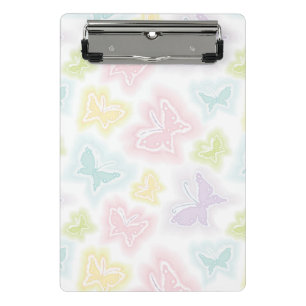 Minicarpeta De Pinza Fondo con las mariposas en acuarela