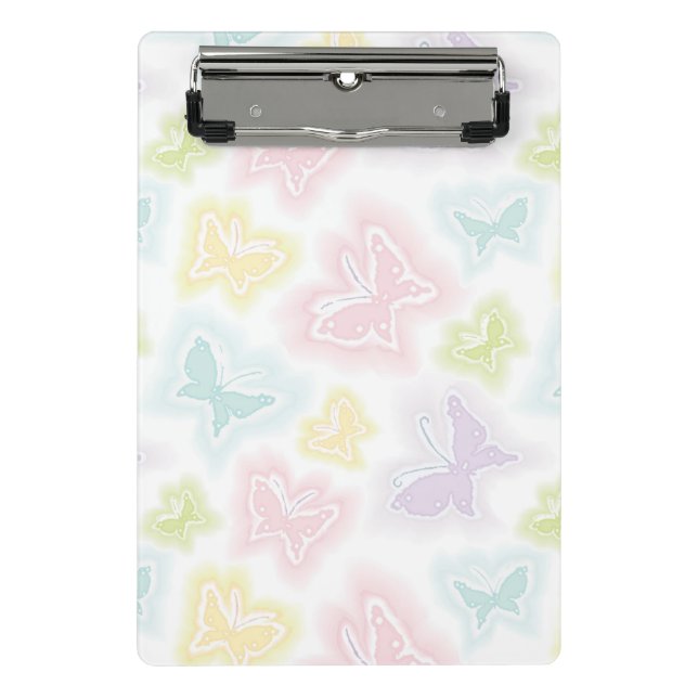 Minicarpeta De Pinza Fondo con las mariposas en acuarela (Anverso)