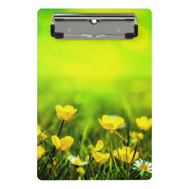 Minicarpeta De Pinza Fondo de flores de primavera (Anverso)