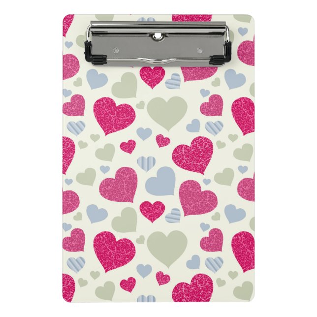 Minicarpeta De Pinza Fondo de los corazones (Anverso)