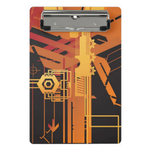 Minicarpeta De Pinza Fondo de semitono técnico