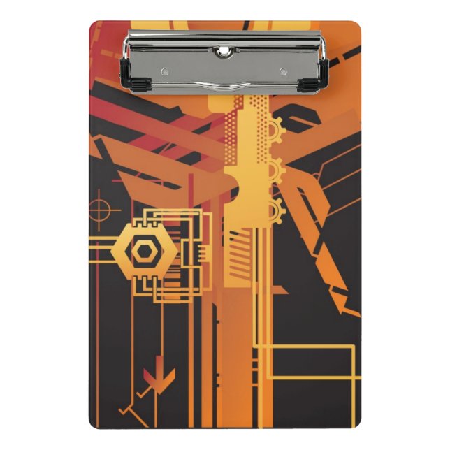 Minicarpeta De Pinza Fondo de semitono técnico (Anverso)