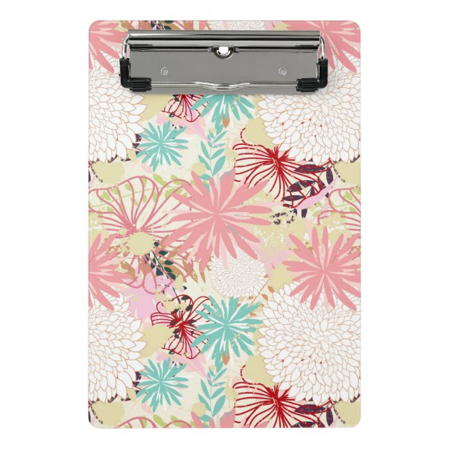 Minicarpeta De Pinza Fondo floral 4 (Anverso)