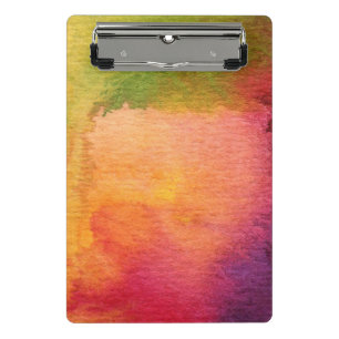 Minicarpeta De Pinza Fondo pintado acuarela abstracta