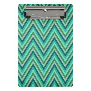 Minicarpeta De Pinza Fondo rayado del zigzag