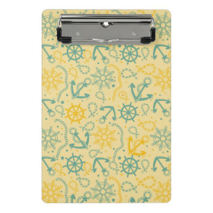 Minicarpeta De Pinza Fondo retro con el ancla, cuerdas