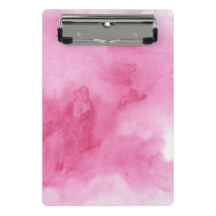 Minicarpeta De Pinza fondo rosado de la acuarela para su