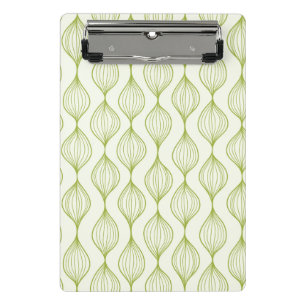 Minicarpeta De Pinza Fondo vertical verde del modelo del ogee