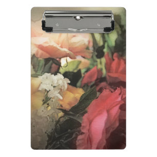 Minicarpeta De Pinza fondo vibrante del vintage floral del arte con
