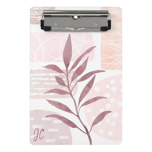 Minicarpeta De Pinza Formas de acuarela de cálculo abstracto (Anverso)