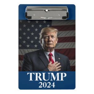 Minicarpeta De Pinza Foto de Donald Trump - Trump 2024