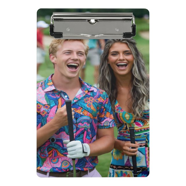 Minicarpeta De Pinza Foto de Golf Personalizar (Anverso)