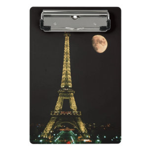 Minicarpeta De Pinza Francia, París. Torre Eiffel de noche
