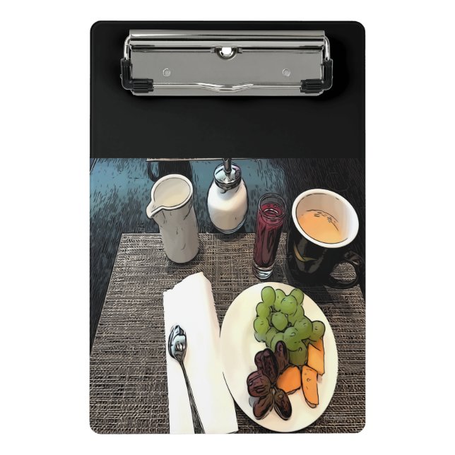 Minicarpeta De Pinza Fruta y café (Anverso)