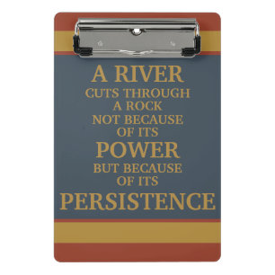 Minicarpeta De Pinza Fuerza Motivacional Azul Amarillo Persistencia