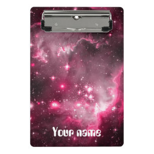 Minicarpeta De Pinza Galaxia rosada de la nebulosa
