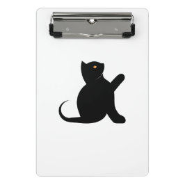 Minicarpeta De Pinza Gato diciendo hola