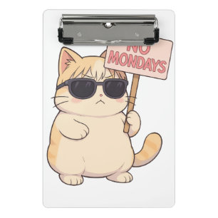 Minicarpeta De Pinza Gato Genial Sin Lunes Estética Meme