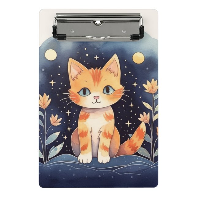 Minicarpeta De Pinza Gato místico (Anverso)
