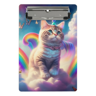 Minicarpeta De Pinza Gato Unicornio