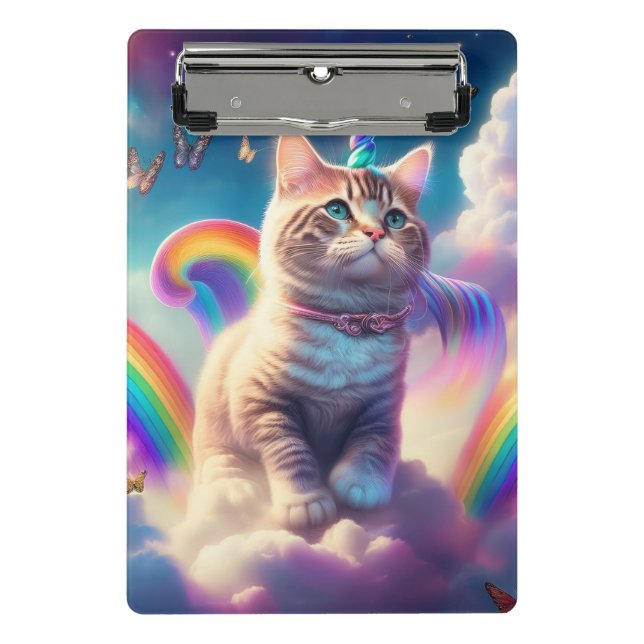 Minicarpeta De Pinza Gato Unicornio (Anverso)