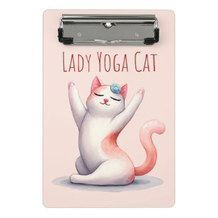 Minicarpeta De Pinza Gato Yoga Pose - Gato Lady Yoga