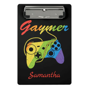 Minicarpeta De Pinza Gaymer   Controlador de videojuegos Rainbow   Jueg