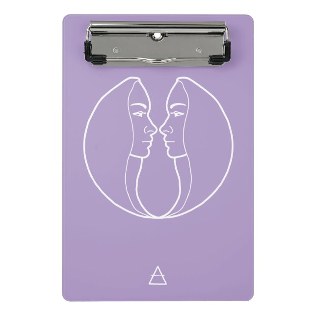 Minicarpeta De Pinza Gemini Zodiac Sign - (Anverso)