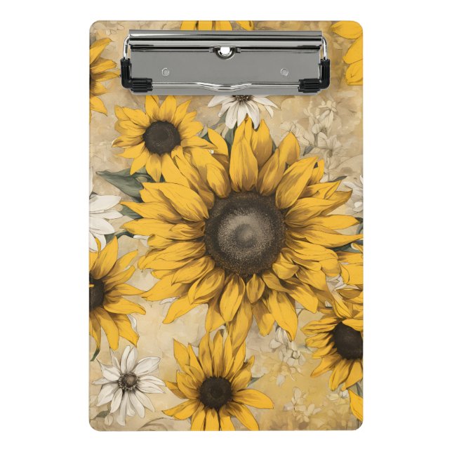 Minicarpeta De Pinza Girasol (Anverso)