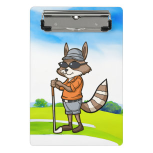 Minicarpeta De Pinza Golfer en el campo de golf