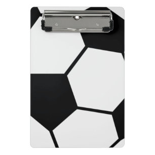 Minicarpeta De Pinza Gráfico clásico de balón de fútbol para fanáticos 