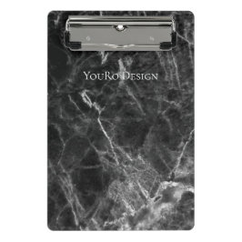 Minicarpeta De Pinza Guay Black Marmol Promotional