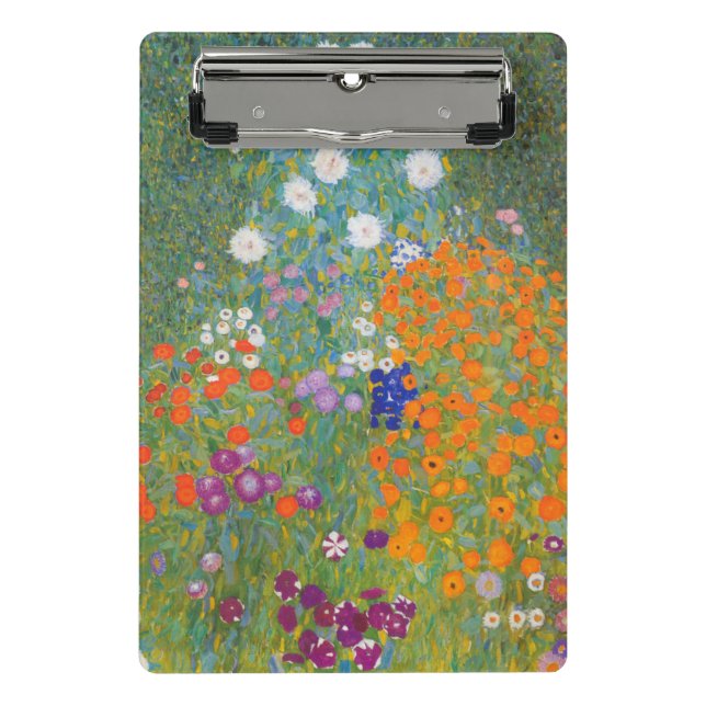 Minicarpeta De Pinza Gustav Klimt Flor Jardín Naturaleza (Anverso)