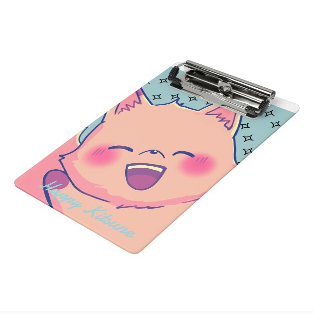 Minicarpeta De Pinza Happy Kitsune (Angulado 3)