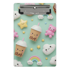 Minicarpeta De Pinza Harajuku Kawaii Style: Café y donuts de Natash