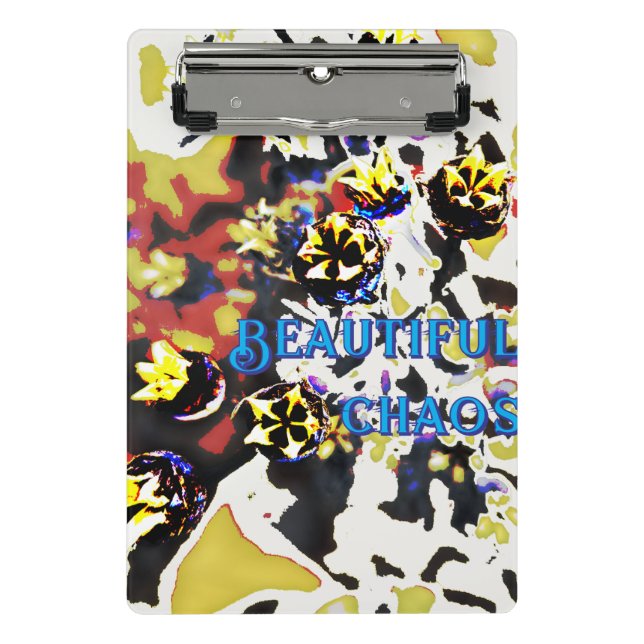 Minicarpeta De Pinza Hermoso caos (Anverso)