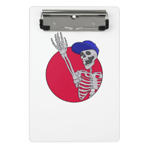 Minicarpeta De Pinza Hola amigos Guay y Funny Skeleton