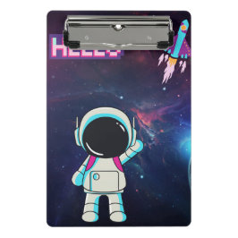 Minicarpeta De Pinza "Hola desde el espacio"