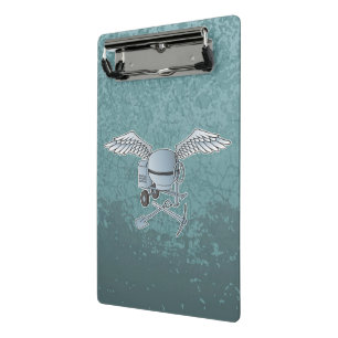 Minicarpeta De Pinza Hormigonera gris azulado