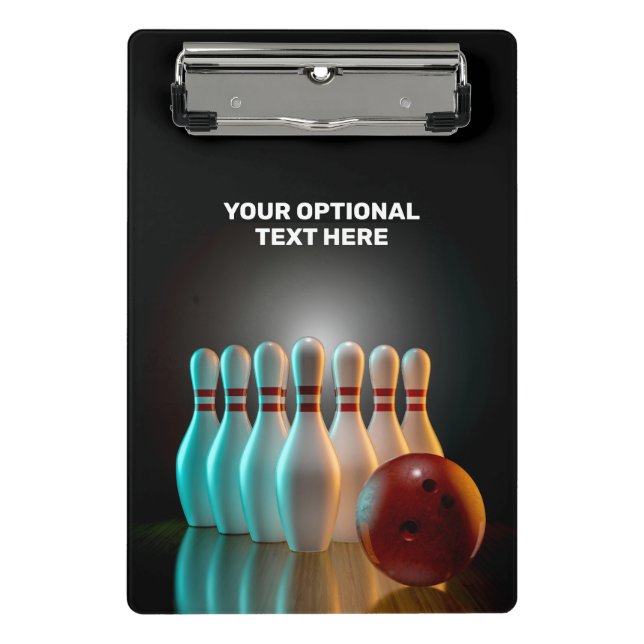 Minicarpeta De Pinza Huelga de bolos de personalizado (Anverso)