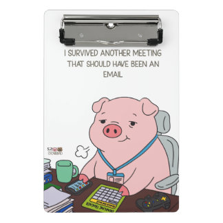 Minicarpeta De Pinza I Survived Another Meeting