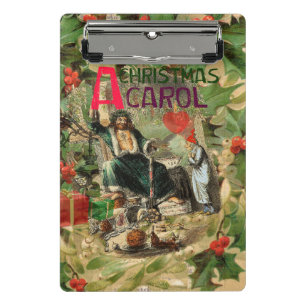 Minicarpeta De Pinza Ilustración del Fantasma de la Navidad Presente Sc