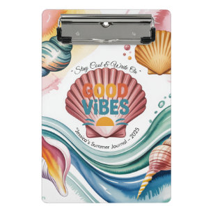 Minicarpeta De Pinza Ilustracion Retro Beach de Summer Vibes