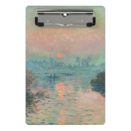 Minicarpeta De Pinza Impresionismo de Monet Sunset Seine Bella Artes
