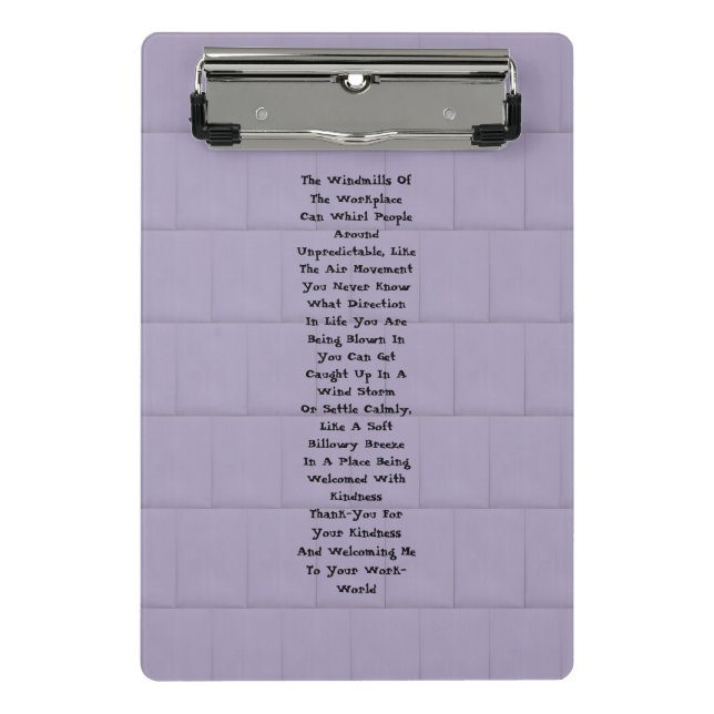 Minicarpeta De Pinza Inspiración en el lugar de trabajo (Anverso)