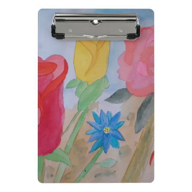 Minicarpeta De Pinza Jardín de flores de verano (Anverso)