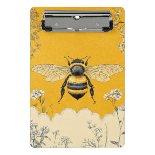 Minicarpeta De Pinza Jardín de flores silvestres de abeja de miel vinta